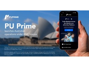 PU Prime officially launches operations in Australia through its ASIC-regulated local entity, PU Prime Trading Pty Ltd.