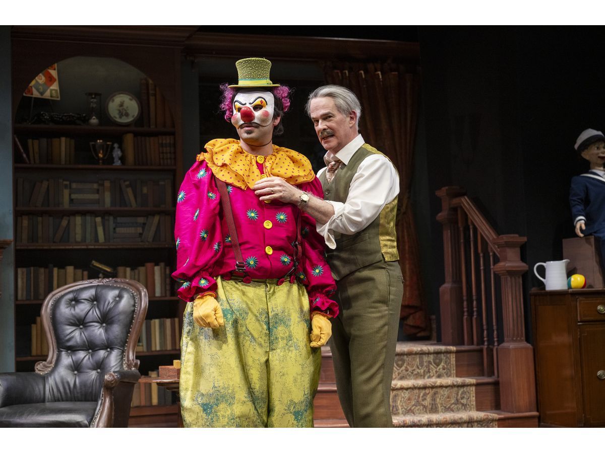 Patrick Galligan and Sepehr Reybod star in Sleuth, the first production in the Shaw Festival's theatre residency at Harbourfront Centre, opening October 18, 2026. Photo by David Cooper.