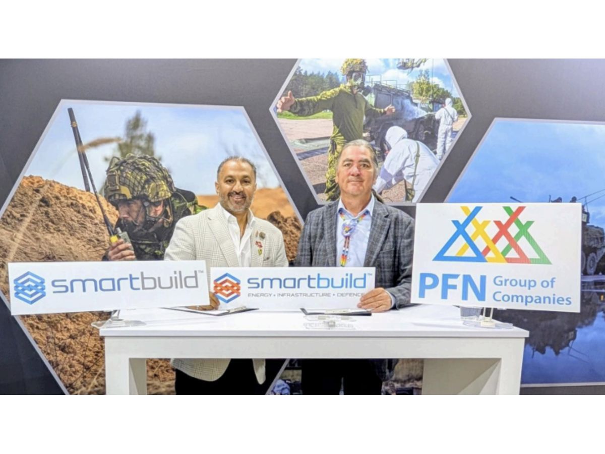 SMARTBUILD and Pasqua First Nation sign agreement to build majority Indigenous-owned technology company for defence, energy and infrastructure