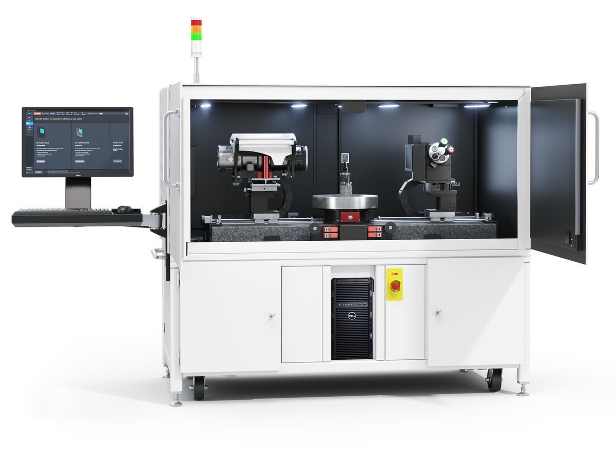 ZEISS VersaXRM 5 Insight hybrid 3D X-ray microscope enables efficient, insight-drive workflows by combining multi-scale imaging, guided workflows based on human-centered design principles, and automated AI-assisted reconstruction in a single platform.