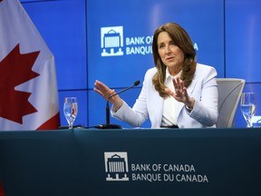 Carolyn Rogers, senior deputy governor of the Bank of Canada, during a news conference in Ottawa, Ontario, Canada, on Thursday, May 8, 2025