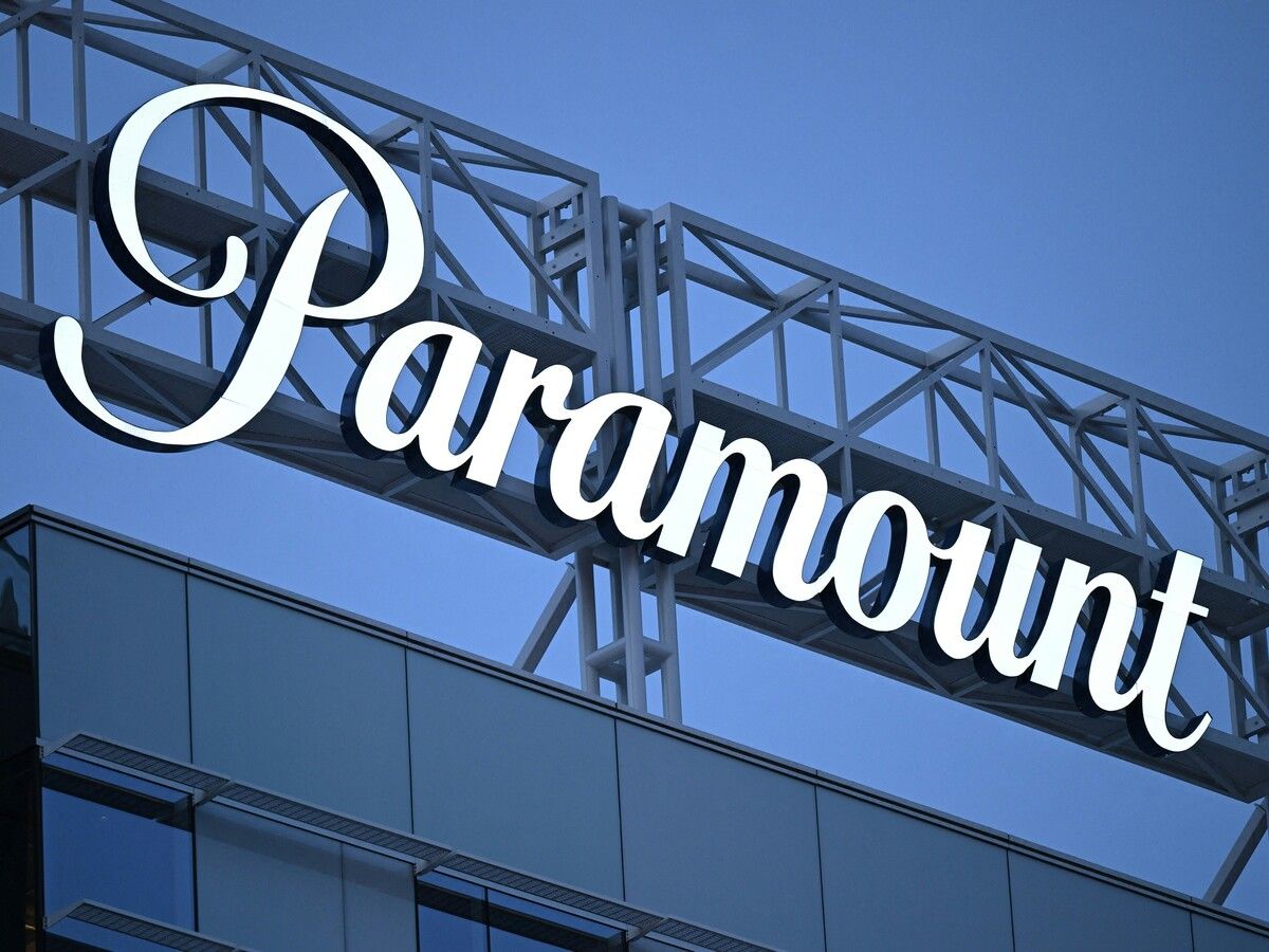 The Paramount studios sign in Burbank, California.