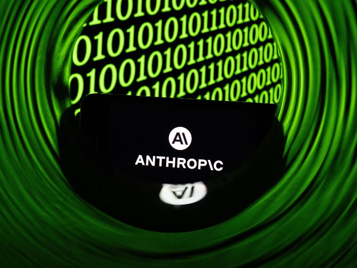 This photograph shows a smartphone displaying the logo of the US artificial intelligence safety and research company Anthropic, in Mulhouse on April 21, 2026.