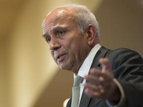 Prem Watsa, Founder, Chairman and CEO of Fairfax Financial Holdings, speaks to the Canadian Club during a luncheon held at the Sheraton Centre in Toronto on May 18, 2017.