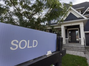 A home for with a sold sign in Port Credit, Mississauga, Ontario, Tuesday September 8, 2026.