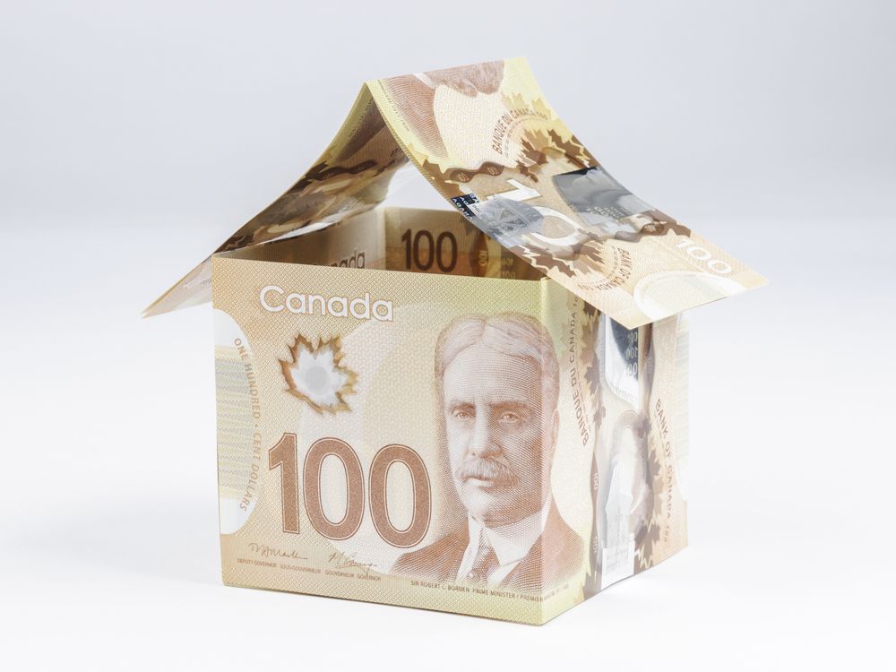 House made from Canadian polymer $100 dollar bills