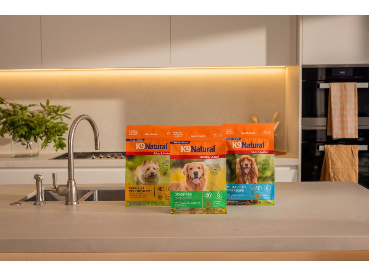 K9 Natural Baked & Coated is available in Grass-Fed Red, Cage-Free Poultry and Wild Ocean Fish recipes, exclusively at Pet Valu stores across Canada.