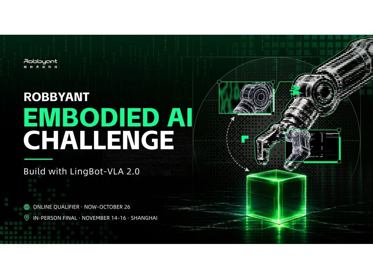 Robbyant’s Inaugural Embodied AI Challenge Draws Over 1,800 Teams Ahead of Real-Robot Final in Shanghai