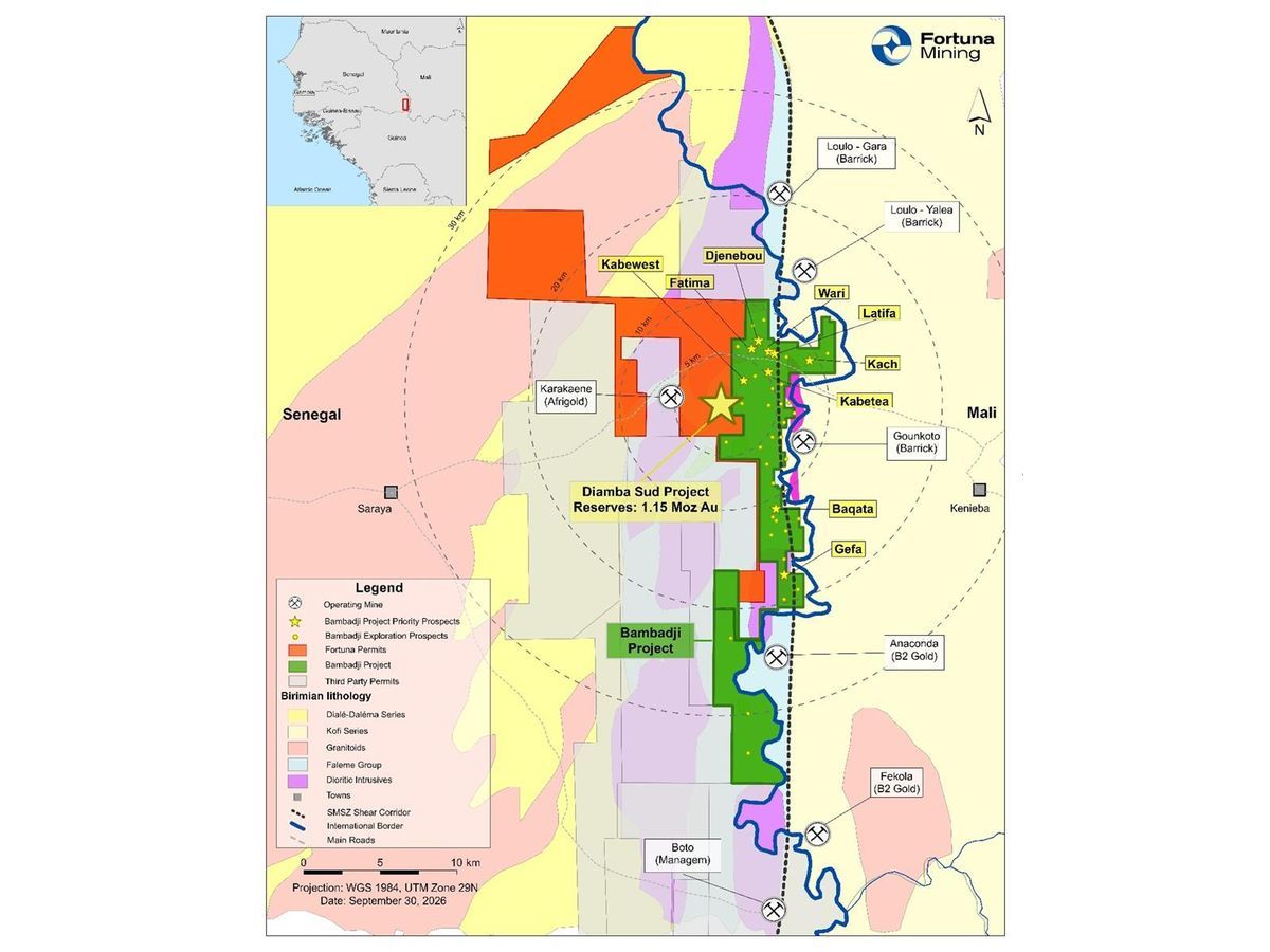 Bambadji Gold Project: Location of Exploration Targets