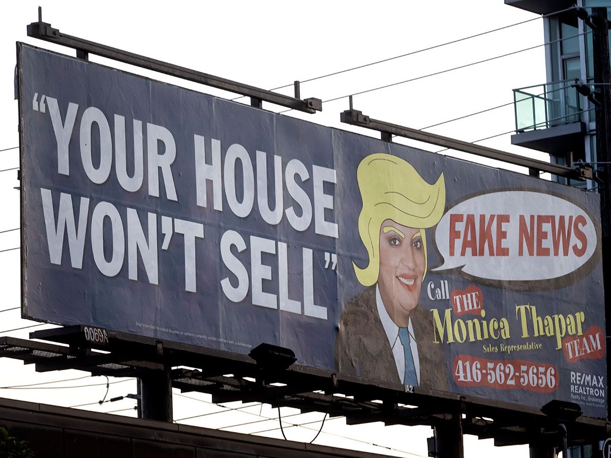 A real estate ad in Toronto in 2023. The housing correction here was among the worst in the country.