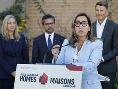 Build Canada Homes chief executive Ana Bailão takes part in a housing announcement in Ottawa on Sept. 22, 2026.