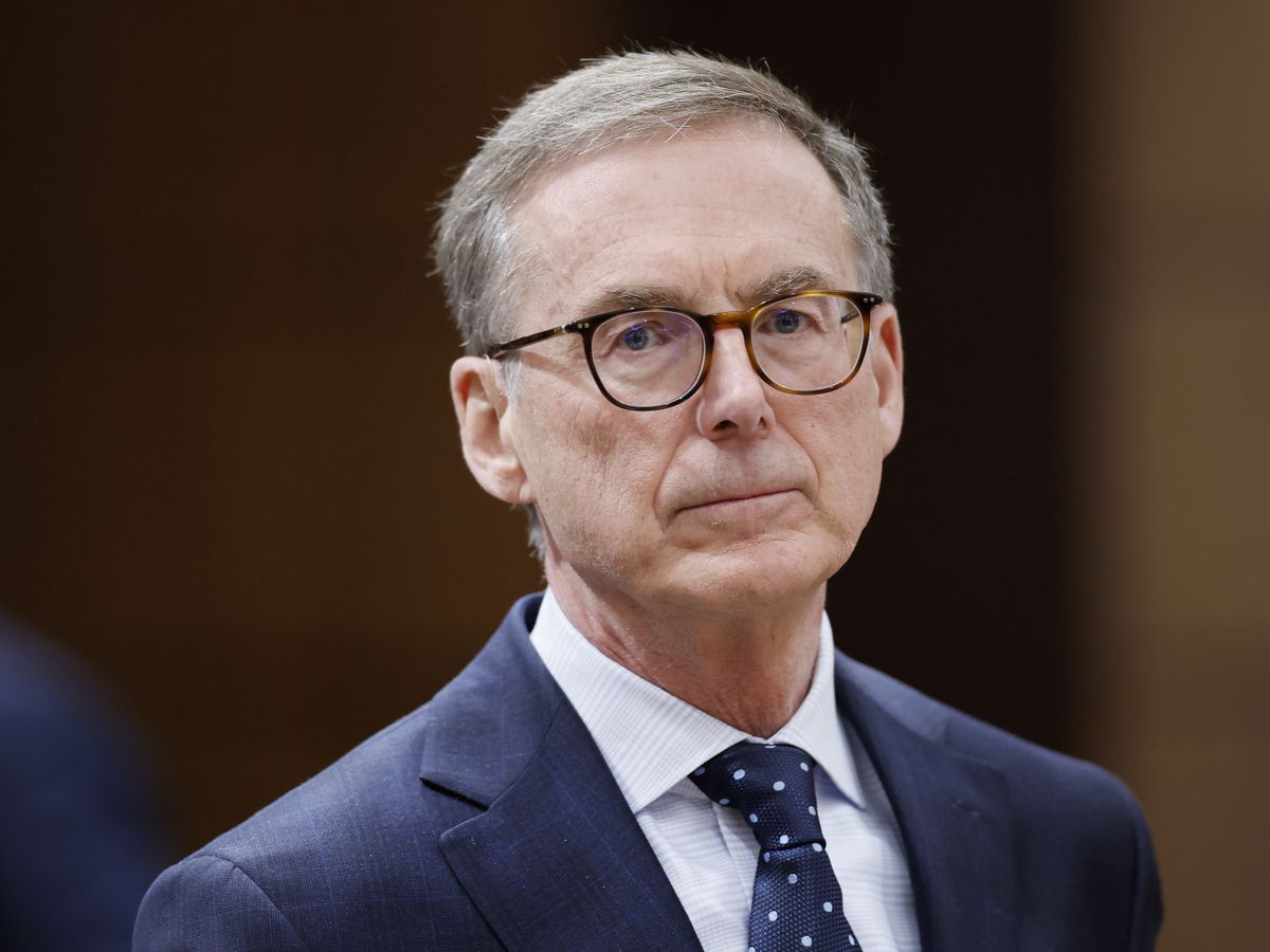 Bank of Canada governor Tiff Macklem attends a House of Commons Standing Committee on Finance meeting on Parliament Hill in Ottawa on May 4, 2026.