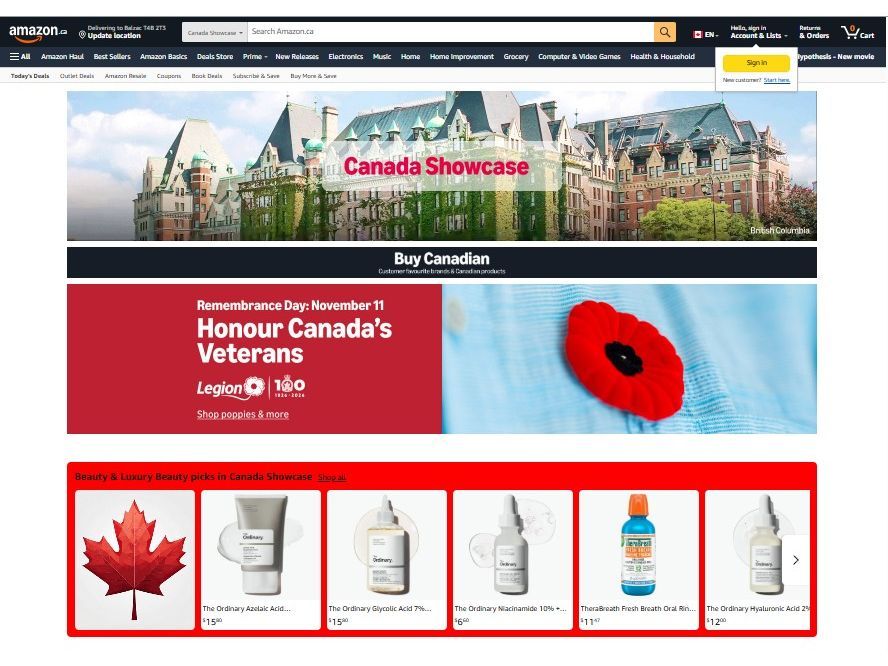 Legion Amazon storefront