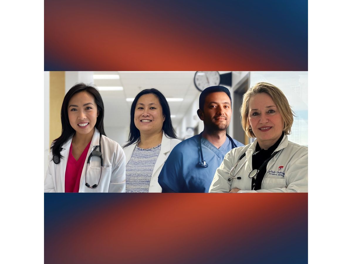 The MUHC Foundation is proud to support specialists dedicated to closing the gap in women's health research at the McGill University Health Centre (MUHC). From left to right: Dr. Judy Luu, Women's Heart Health Cardiologist; Dr. Annie Leung, Gynecologic Oncologist; Dr. Andrew Zakhari, Gynecologic Surgeon; and Dr. Stella Daskalopoulou, Director of the Vascular Health Unit.