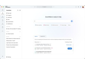 ZoomMate works within Zoom Workplace to help teams turn conversations into completed work.