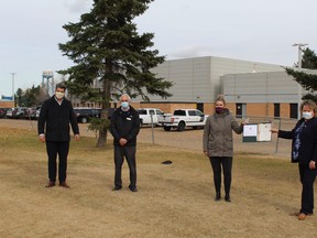 The Fort Saskatchewan Catholic School Playground Society is nearing their fundraising goal to construct a new playground at St. John Paul II school. Photo by James Bonnell.