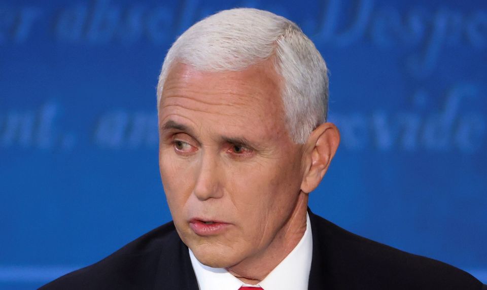 Vice president Mike Pence appeared to have a pink eye during the debate with Senator Kamala Harris