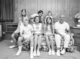 Chris Evert and family