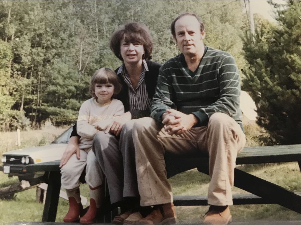 jim westover, at right, with his wife joanne and daughter suzanne. suzanne was a late 'surprise.'