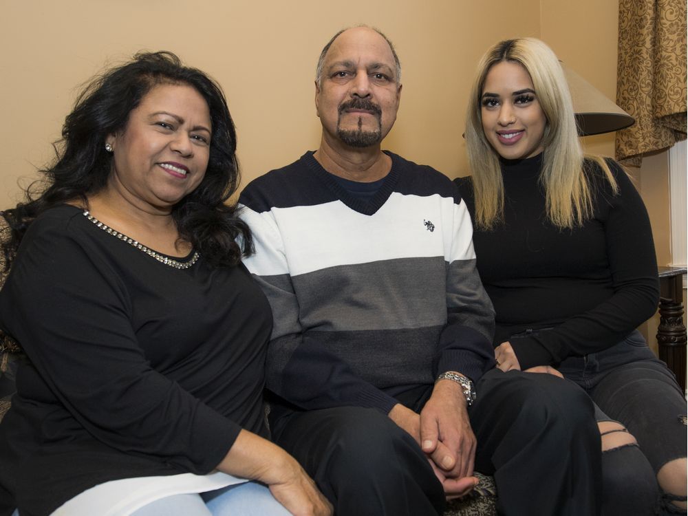 prem sagar with his wife nisa and daughter sonia.