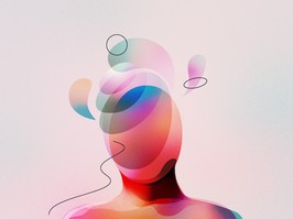Digital Artwork of Human Mental Energy