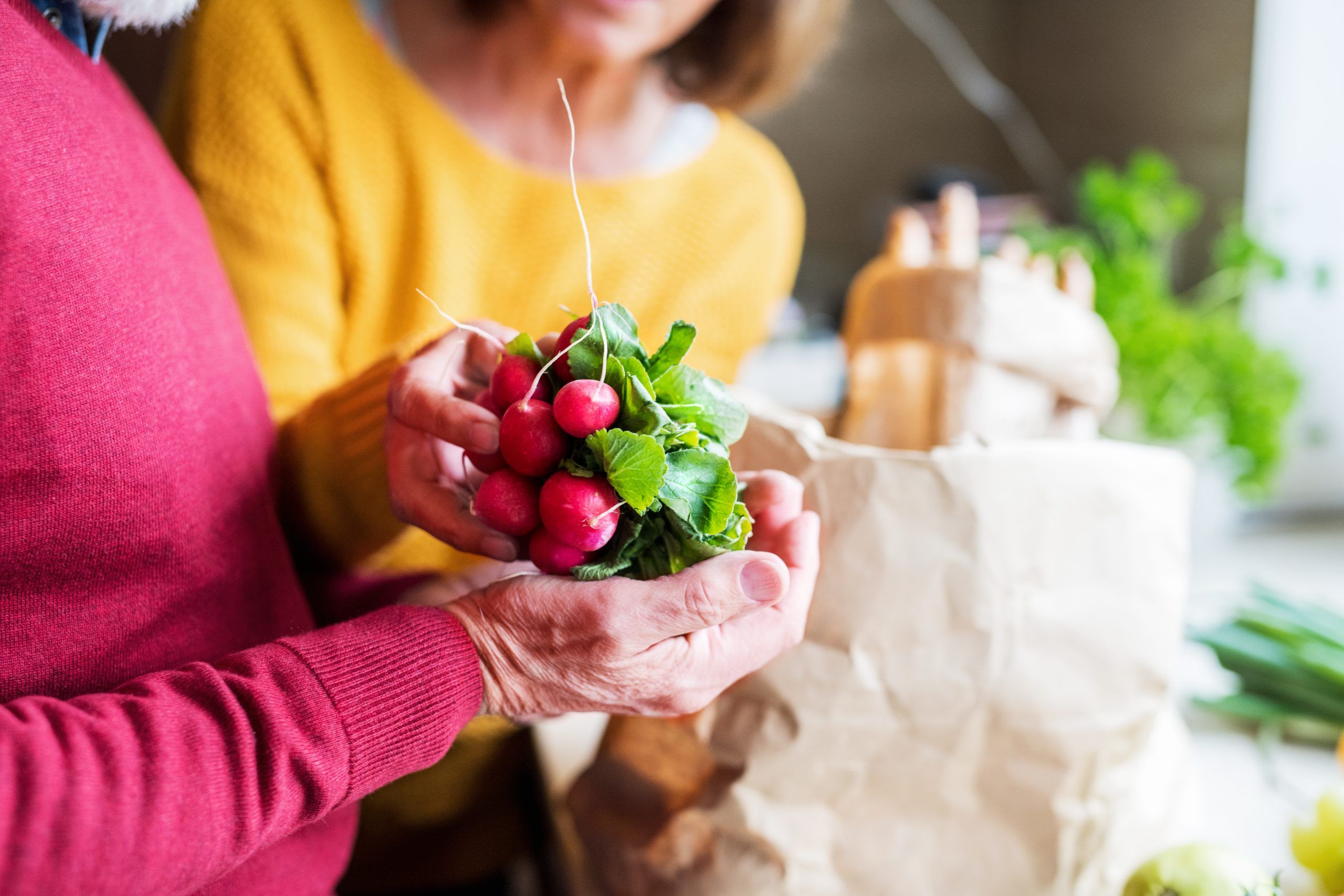 Seniors may need help maintaining good nutrition. Stock/Getty