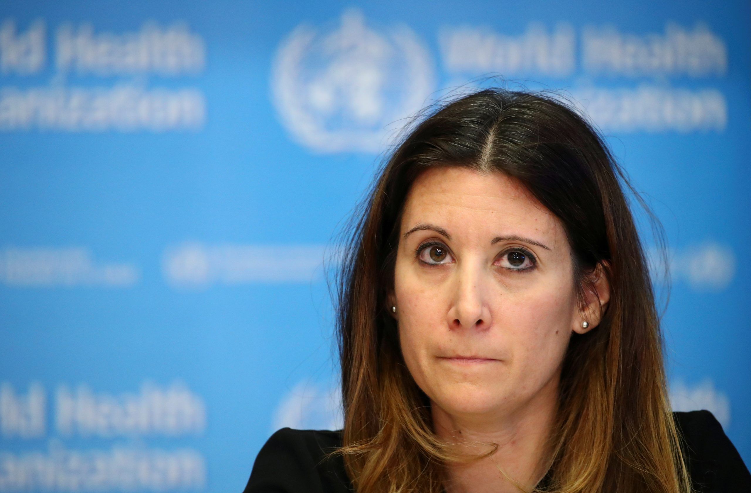 FILE PHOTO: Technical Lead for the World Health Organization (WHO) Maria Van Kerkhove attends a news conference on the situation of the coronavirus (COVID-2019), in Geneva, Switzerland, February 28, 2020. REUTERS/Denis Balibouse/File Photo ORG XMIT: FW1