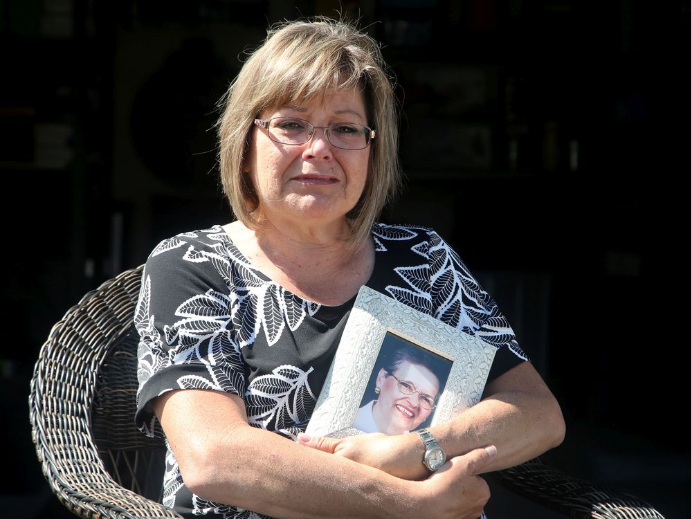 louise savoie tries to hold back her tears when she talks about how her mom, thérèse savoie, 83, died alone sunday at the montfort long-term care facility.