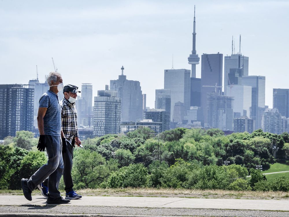 The Toronto skyline on June 2.