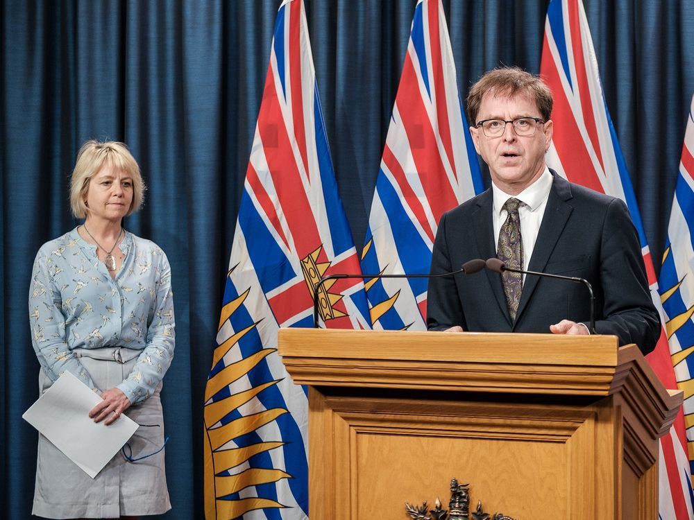 Health Minister Adrian Dix and the provincial health officer Dr. Bonnie Henry provide an update on COVID-19 on July 22, 2020.