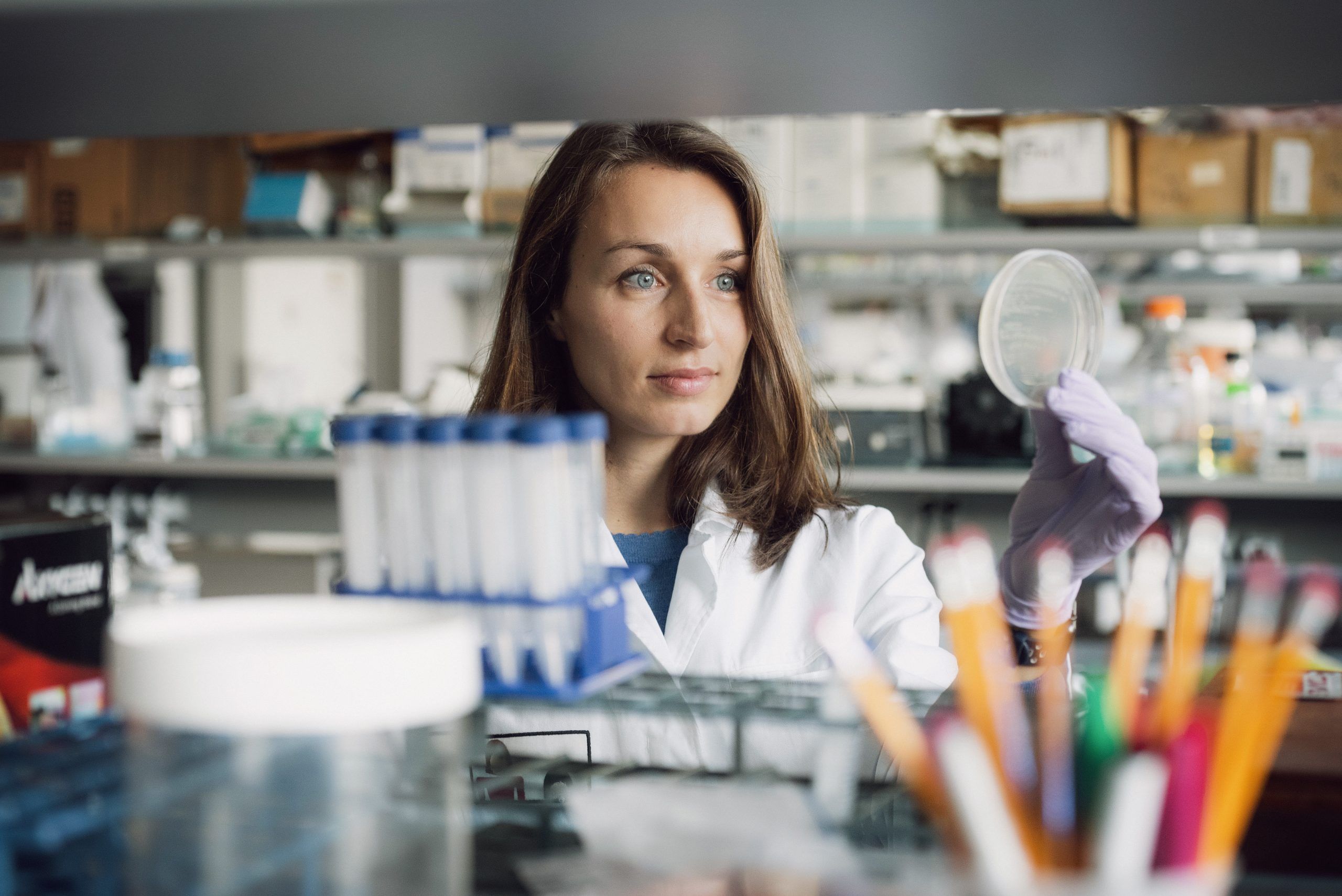 In addition to her research on IBD, Dr. Carolina Tropini — a first-generation college graduate — is working on outreach to Indigenous, people of colour, women, and underrepresented communities where science or university may not seem like a possible path.