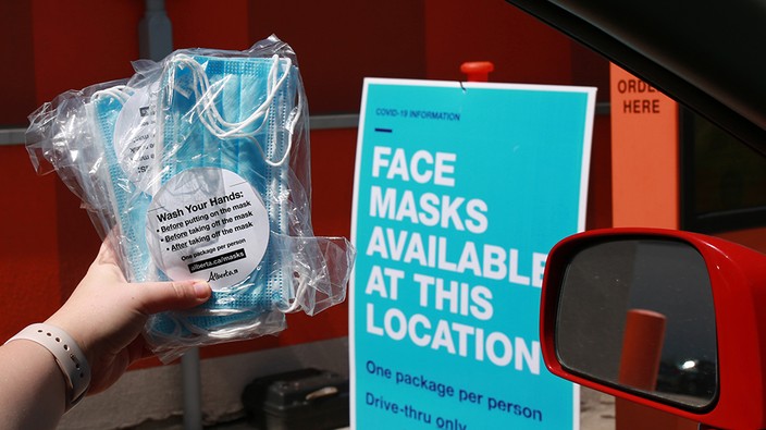 Free non-medical masks to be available at drive-thrus again