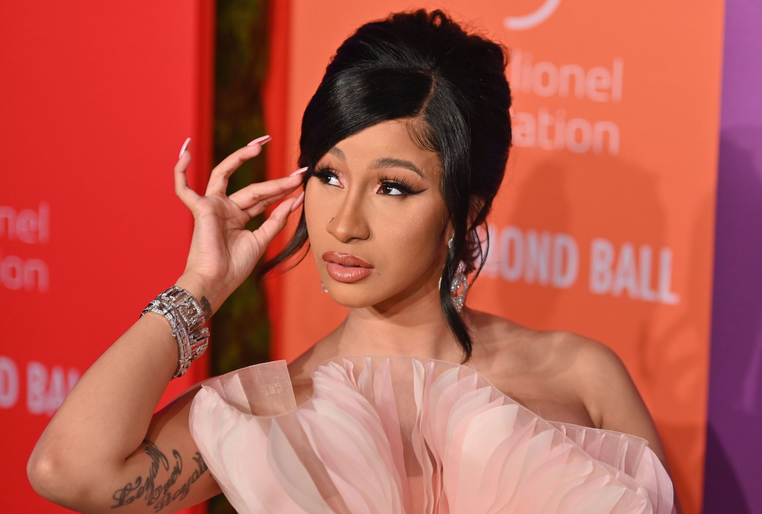 US rapper Cardi B arrives for Rihanna's 5th Annual Diamond Ball Benefitting The Clara Lionel Foundation at Cipriani Wall Street on September 12, 2019 in New York City.