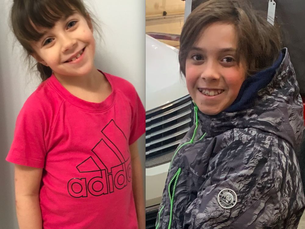 Tessa Bryant (left) was seven years old and her brother Wes (right) was 11 when their mother killed them on June 4, 2020, in North Battleford, Sask.