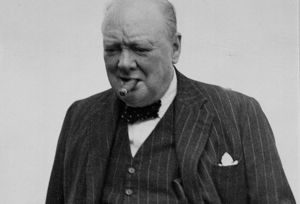 Sir Winston Churchill at the Quebec Conference in 1943.