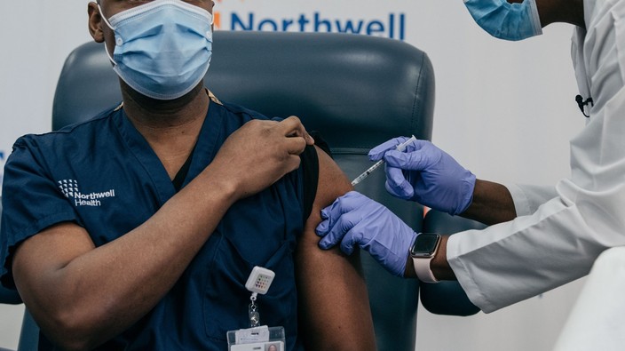 Frontline workers declining COVID vaccine in parts of U.S.