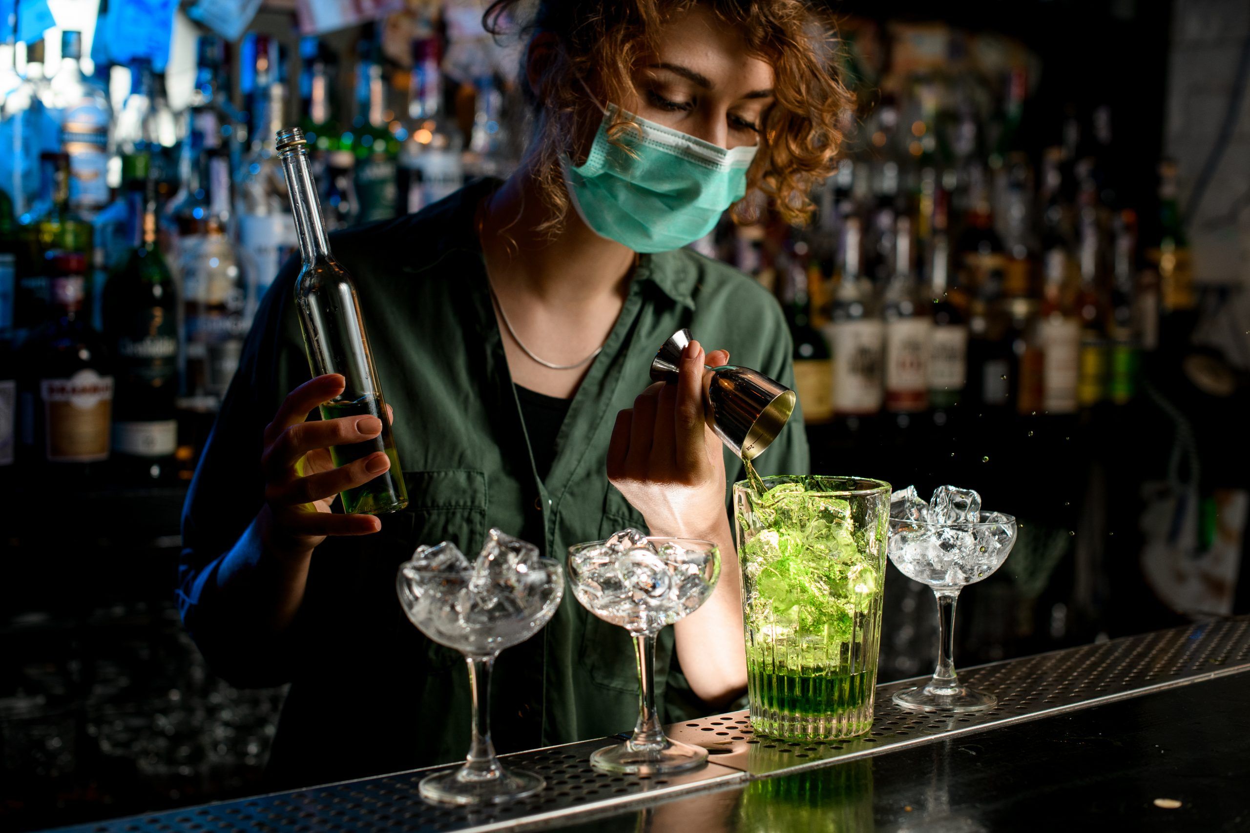 Alcohol may make it difficult for bar owners to maintain COVID prevention strategies. GETTY