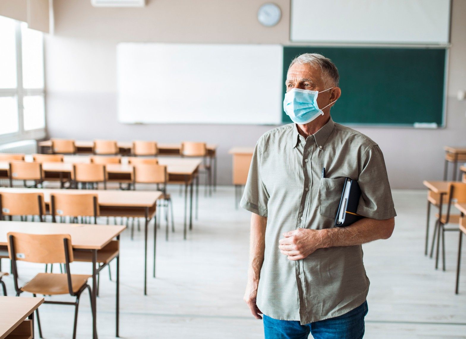 A U.K. study looked into infections among teachers.