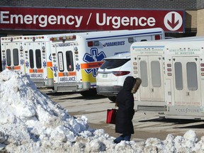 FILE: The St. Boniface Hospital emergency department in Winnipeg on Wed., Mar. 7, 2018. /