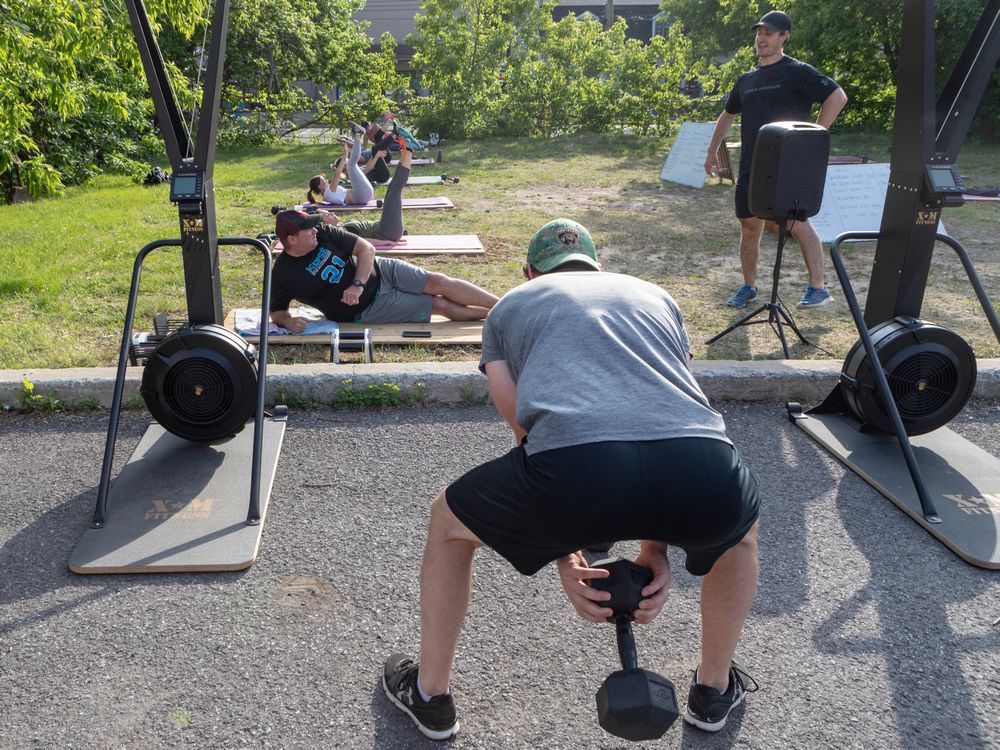 Sean Coulton moved his Uniti Fitness classes outside in Pointe-Claire last summer to accommodate social distancing. Studies of individuals participating in group exercise have consistently noted better adherence compared to those exercising on their own.