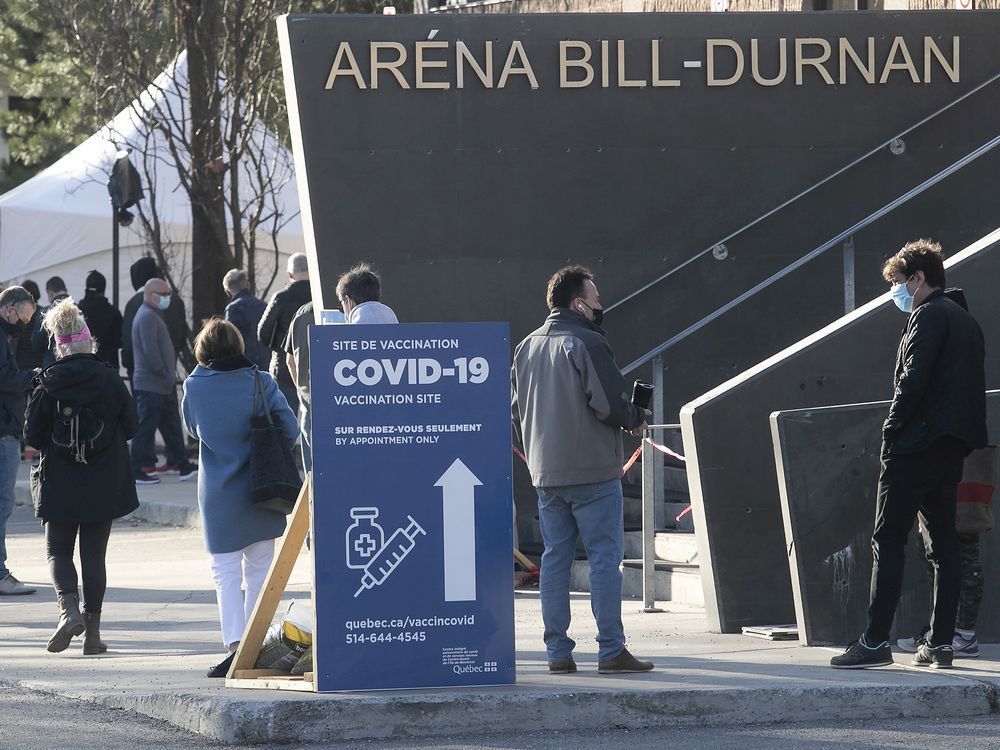 more than 1,000 youths who showed up at the bill-durnan arena in côte-des-neiges without an appointment received shots from saturday to monday.