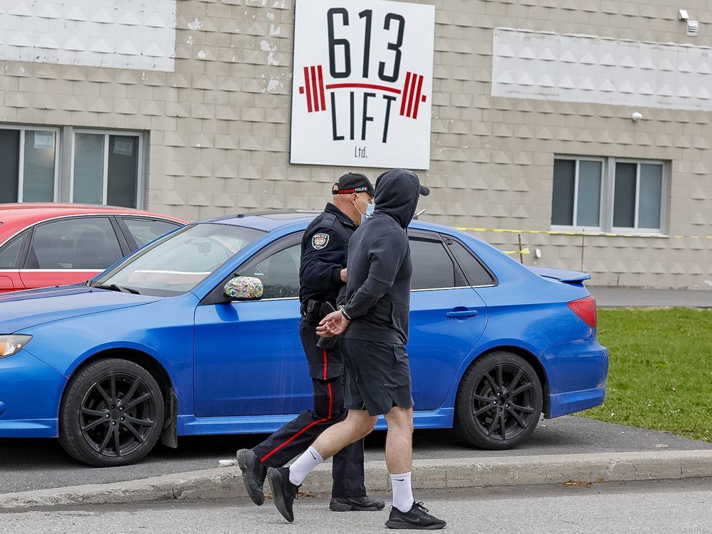 on wednesday afternoon, an ottawa bylaw officer issued tickets to about a half-dozen members of 613 lift (a weightlifting gym) outside of its door. ottawa police handcuffed one individual at the scene, but that man was soon released.