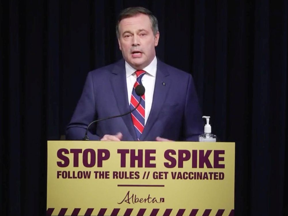 Alberta Premier Jason Kenney announces new public health measures to limit the spread of COVID-19 on Tuesday, May 4, 2021.