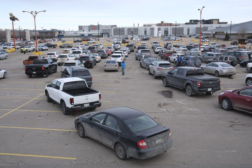 drive-thru vaccination clinics will soon offer a fast pass lane for those needing a first dose.