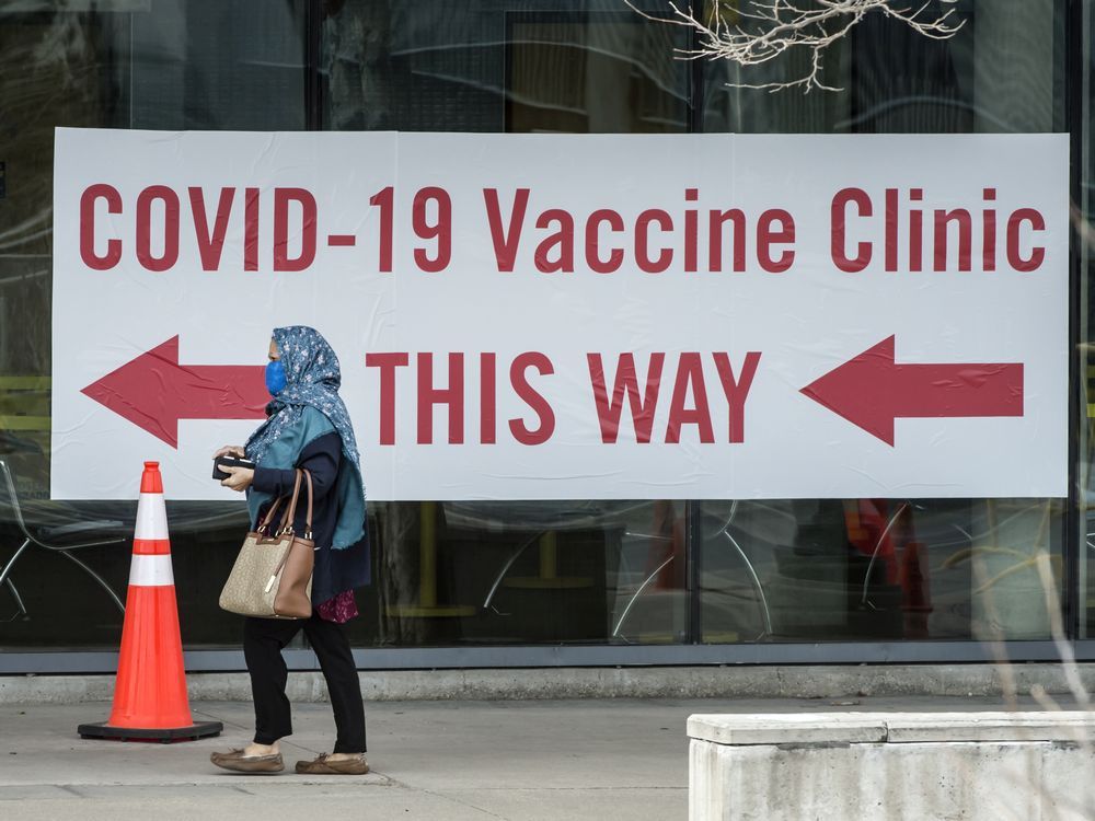 a person arrives at the university of toronto mississauga campus to receive a covid 19 vaccine recently. one-third of all 18-to-29-year-olds have not received even a single dose yet.