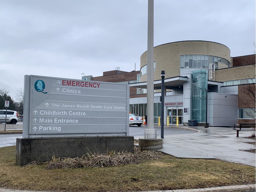 the queensway carleton hospital emergency entrance.