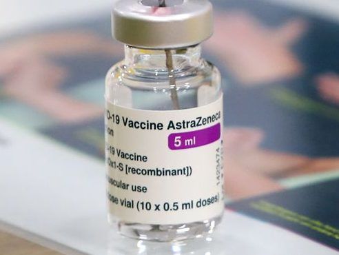 a vial of oxford/astrazeneca's covid-19 vaccine is seen at a vaccination centre in antwerp, belgium march 18, 2021.