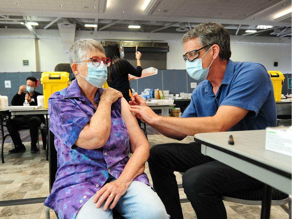 a mass-vaccination event at the vancouver convention centre last month.