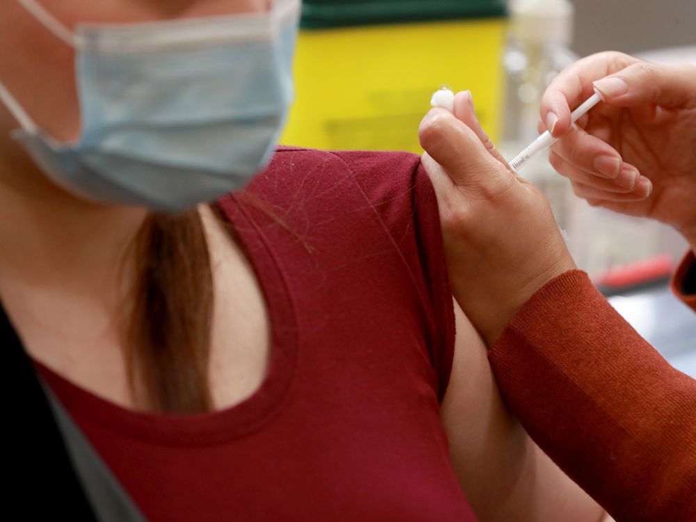 the covid-19 vaccination centre at the nepean sportsplex.