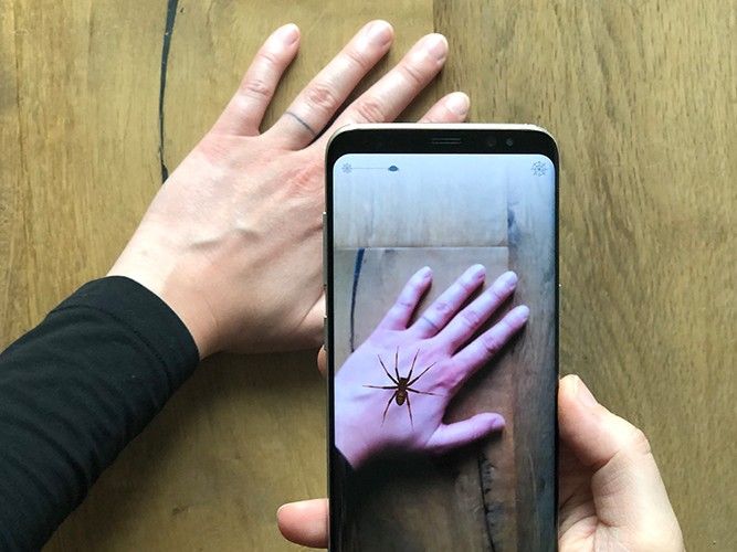 The University of Basel's Phobys app can help people overcome a fear of spiders. (University of Basel, MCN)